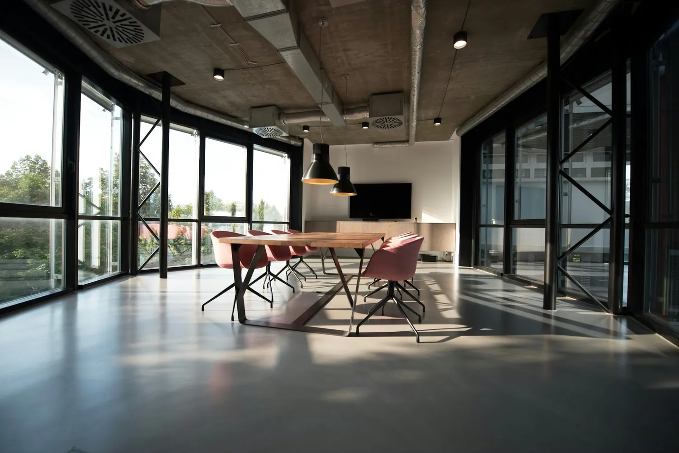 A quiet studio workspace