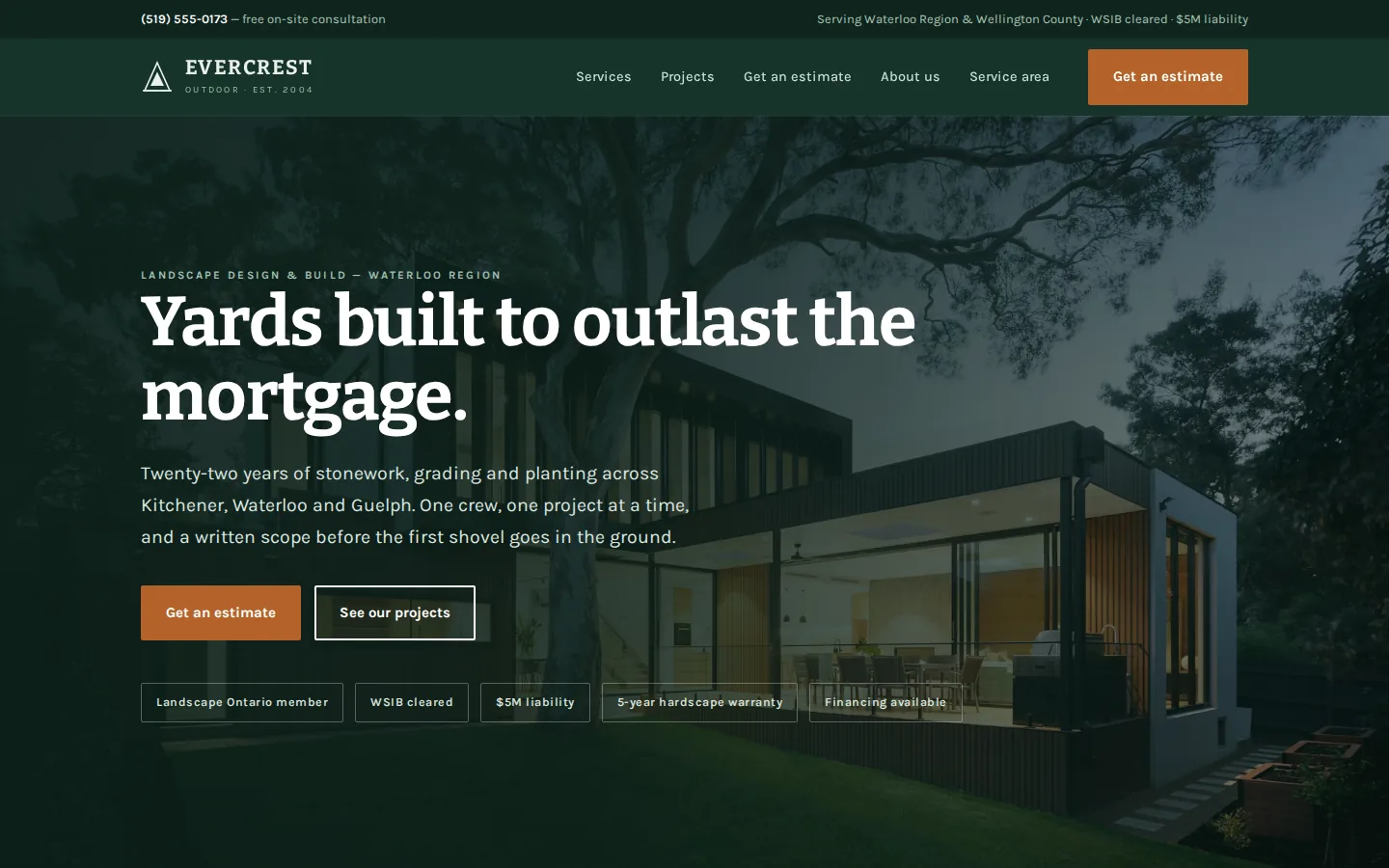 EVERCREST Outdoor concept on desktop